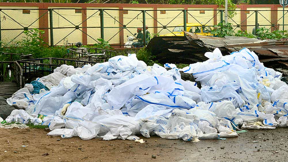 Risk of infection spread from disposed mask-PPE