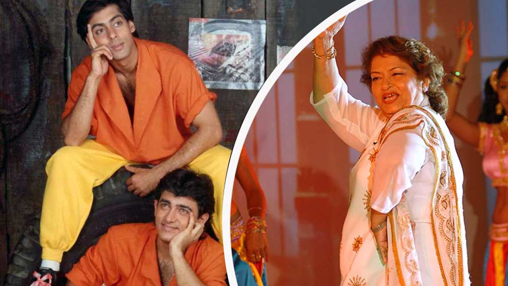 সলমনের অভিযোগ ছিল, নাচের যা কিছু ভাল ভাল স্টেপ ছিল, সব আমিরকে দিতেন সরোজ খান। তাঁকে শুধু ঢোল ধরে থাকতে হত! সলমনের অভিযোগ ছিল, আমিরের প্রতি পক্ষপাতমূলক আচরণ করছেন সরোজ।