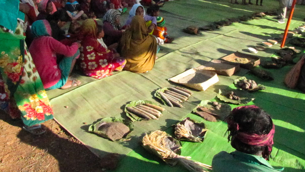 এই এলাকার বাসিন্দারা দৈনন্দিন খাওয়ার জিনিস নিজেরাই জোগাড় করেন। সেই জিনিসের জন্য বাজারের উপর নির্ভর করতে হয় না তাঁদের।