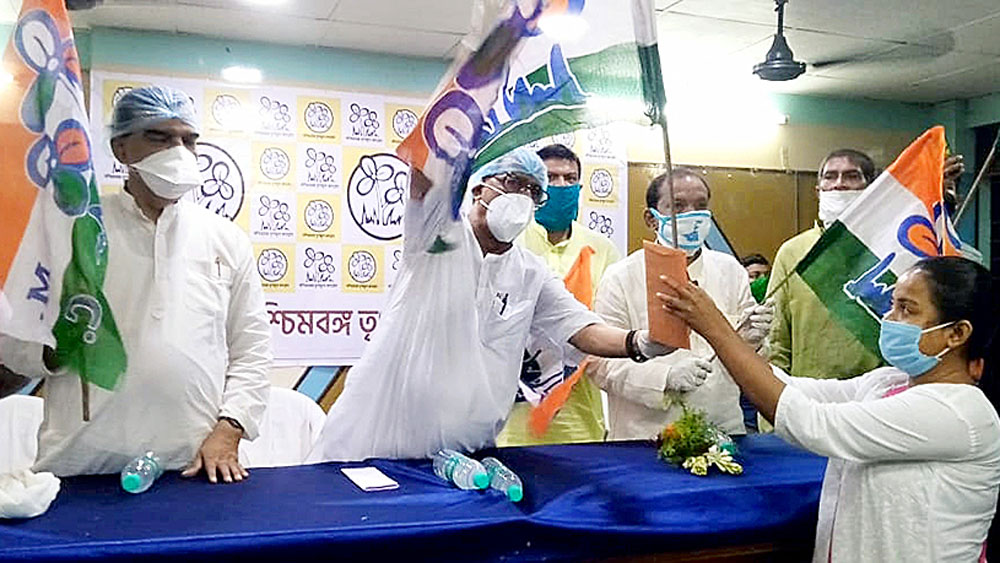 Sisir Adhikari Attended PK's meeting in Contai 