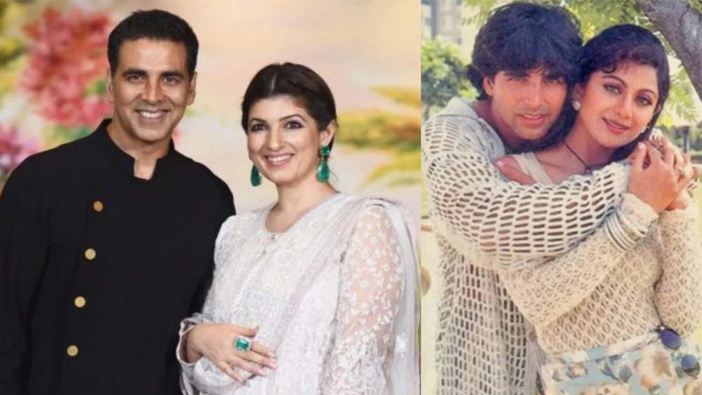 রবিনার সঙ্গে অক্ষয়ের সম্পর্ক ভেঙে যায়। শিল্পা শেট্টির কারণেই সম্পর্ক ভেঙেছিল রবিনার সঙ্গে, এমন কথাও বলিউডের বেশ কয়েকটি ম্যাগাজিনে প্রকাশিত হয়েছিল। শিল্পার সঙ্গে সম্পর্কে থাকাকালীনই আলাপ হয় টুইঙ্কলের সঙ্গে।