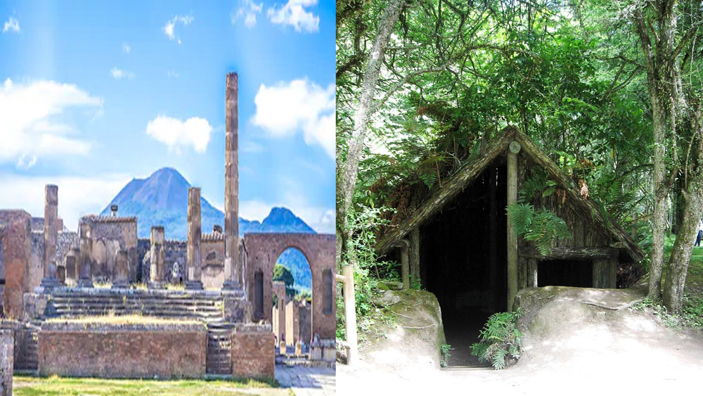 ৭৯ খ্রিস্টাব্দে আগ্নেয়গিরি ভিসুভিয়াসের অগ্ন্যুৎপাতে ধ্বংস হয়ে গিয়েছিল রোমান সভ্যতার অন্যতম শহর পম্পেই। তার ১৮০০ বছর পরে আর এক আগ্নেগিরির গ্রাসে বিলীন হয়ে গিয়েছিল নিউজিল্যান্ডের গ্রাম ‘তে ওয়াইরোয়া’।