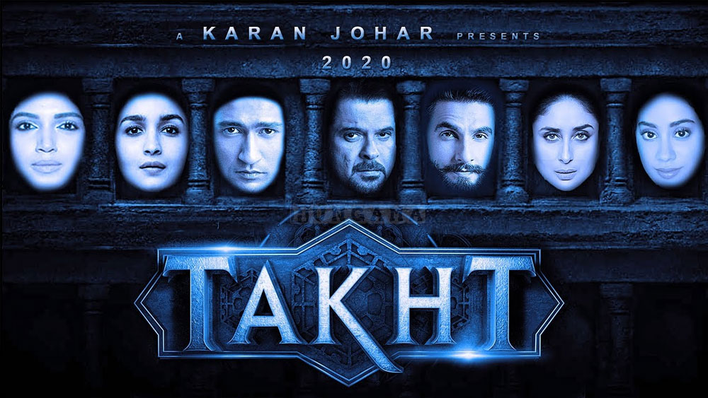 কর্ণ জোহরের ম্যাগনাম ওপাস ‘তখত’-এর মুক্তি পাওয়ার কথা ২০২১ সালেরর বড়দিনে। ঐতিহাসিক প্রেক্ষাপটের এই ছবিতে অভিনয় করছেন আলিয়া ভট্ট, রণবীর সিংহ, করিনা কপূর, অনিল কপূর, ভিকি কৌশল, ভূমি পেডনেকর এবং জাহ্নবী কপূর।