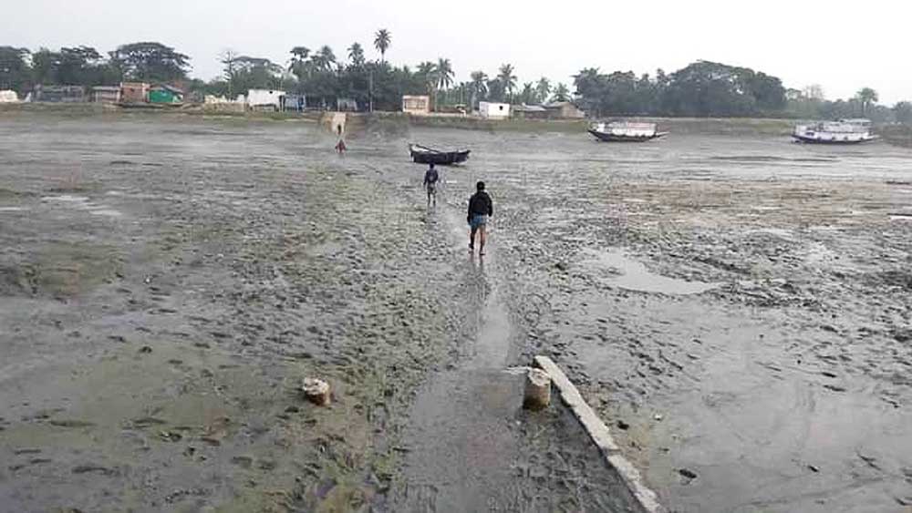  বিড়ম্বনা: মজে যাওয়া কাটাখালি নদী। নিজস্ব চিত্র।