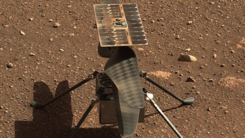 মঙ্গলে পা ছোঁয়ানোর পর ইনজেন্যুইটি। ছবি- নাসার সৌজন্যে।