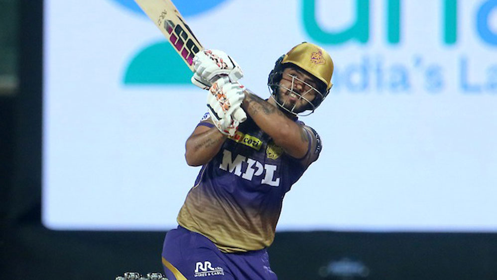 অর্ধ শতরানের পরেও জলে গেল নীতীশ রানার লড়াই। ছবি - টুইটার। 