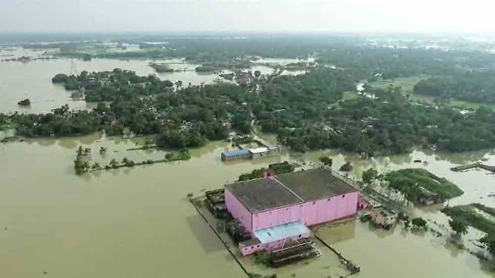 A part of Howrah fidtrict is waterlogged dgtld