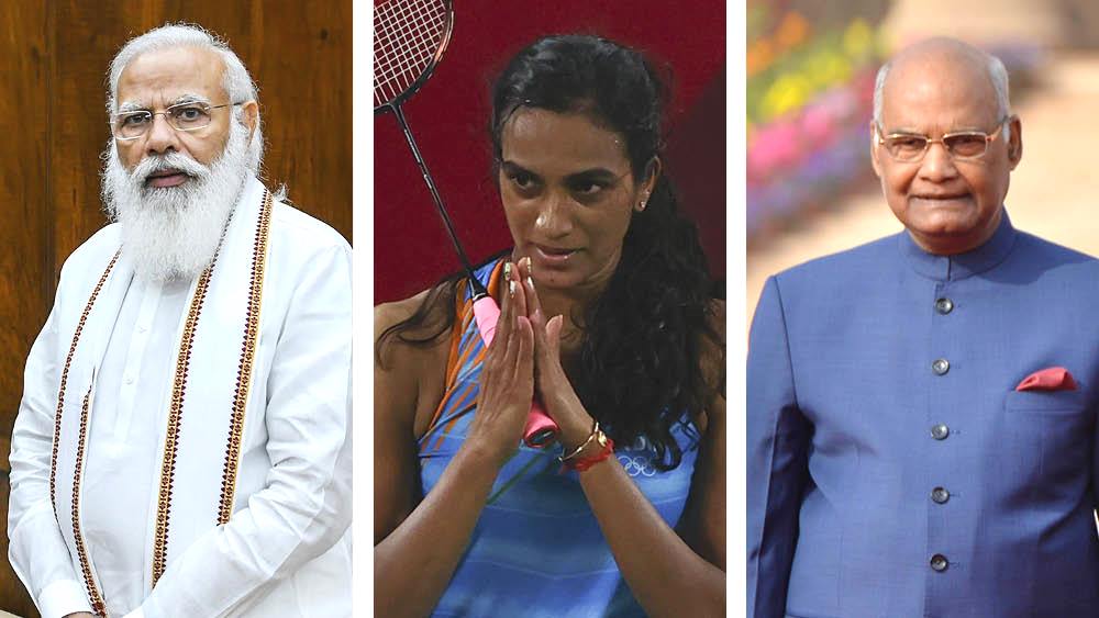 সিন্ধু ভারতের গর্ব, অভিনন্দন প্রধানমন্ত্রীর, টুইট রাষ্ট্রপতি, ক্রীড়ামন্ত্রীর  