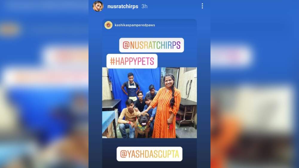 নুসরতের ইনস্টাগ্রাম স্টোরি