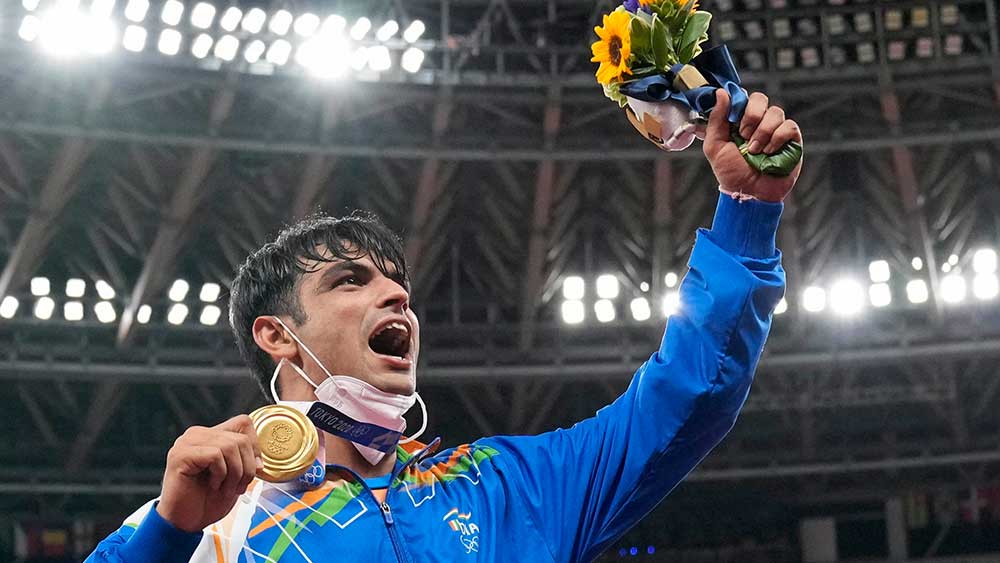 নীরজের লক্ষ্য ভেদ। ফাইল চিত্র