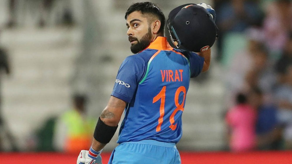 আন্তর্জাতিক টি-টোয়েন্টি ক্রিকেটে বিশ্বের সব থেকে বেশি রান কোহলীর। ৯০ ম্যাচে ৩ হাজার ১৫৯ রান রয়েছে তাঁর। গড় ৫০-এর উপরে। ২৮টি অর্ধশতরানও রয়েছে।