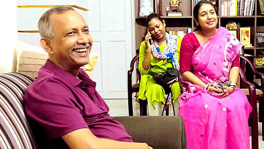 Papia Ghosh visited veteran leaders before starting her duty as the new TMC party leader