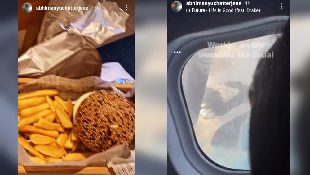 অভিমন্যুর ইনস্টাগ্রাম স্টোরি