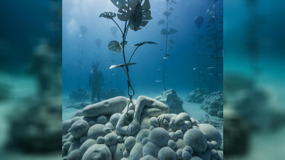 ১৩ টনেরও বেশি ওজনের সিমেন্টের গাছপালা গড়ে তুলেছেন তিনি। কোথাও আবার ক্যামেরা হাতে প্রকৃতির ছবি তুলতে ব্যস্ত খুদে।