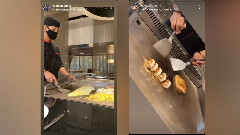 যশ এবং নুসরতের ইনস্টাগ্রাম স্টোঋ