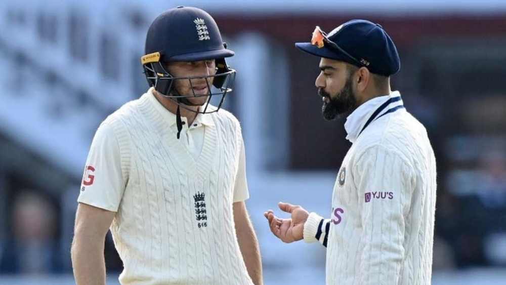 এ ভাবেই বাটলারকে পাল্টা দিয়েছিলেন কোহলী। ফাইল চিত্র। 