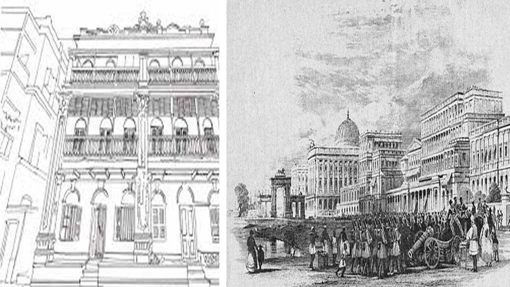 বাজারে রূপান্তরিত হওয়ার আগে সাবেক ব্রিটিশ কলকাতার এই জায়গায় একটি বিশাল বাগানবাড়ি ছিল। 