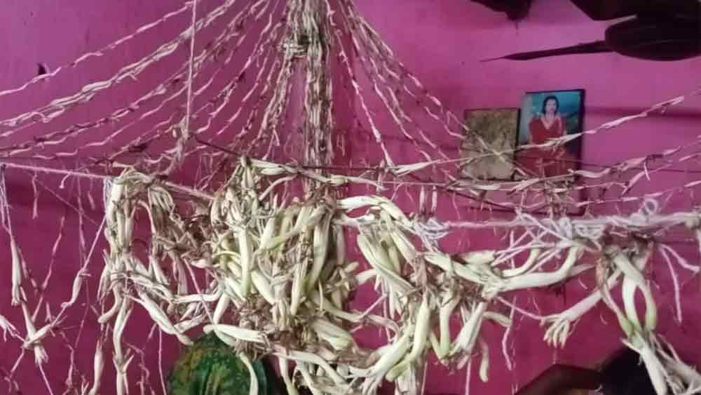 বাসরঘরের বিছানায় উপর ফুলের সাজের সঙ্গে দড়ি বেঁধে তাতে ফাঁস দিয়ে আত্মঘাতী হয়েছেন আদর্শ। পুলিশের কাছে দাবি বর্ষার