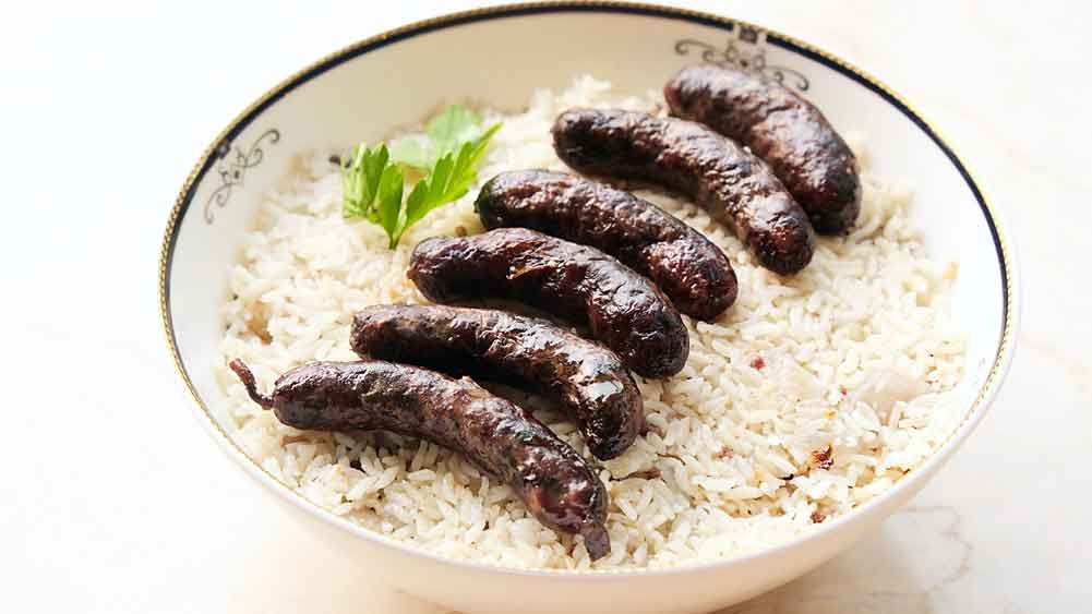 গ্রিলড সসেজ উইথ পোলাও