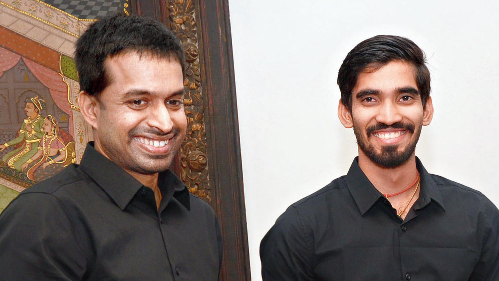 কোচ গোপীচন্দের সঙ্গে শ্রীকান্ত