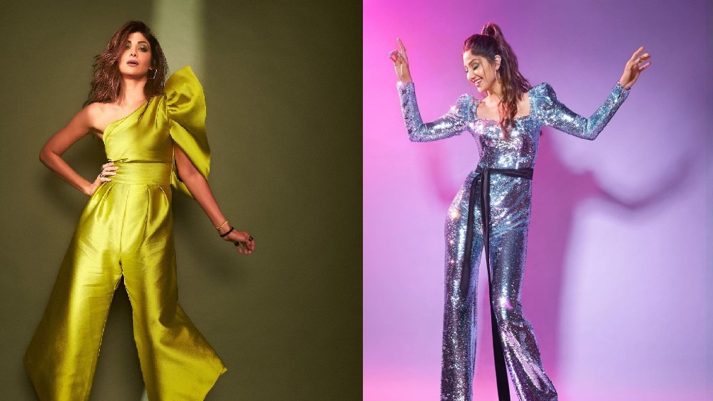 উৎসবের দিনে একটু ঝলমলিয়ে না উঠলে কি চলে! শিল্পা শেট্টির মতো মেটালিক রঙা জাম্পস্যুট থাকলে পরে ফেলুন। যদি কোথাও বিশেষ পার্টি থাকে, তা-হলে ঝলমলে রুপোলি রঙের কোনও পোশাক বাছতে পারেন। একটু ঘরোয়া আড্ডার জন্য ম্যাট-গোল্ড রং দারুণ মানাবে। আন্দাজ করতে পারবেন শিল্পার সাজ দেখেই।