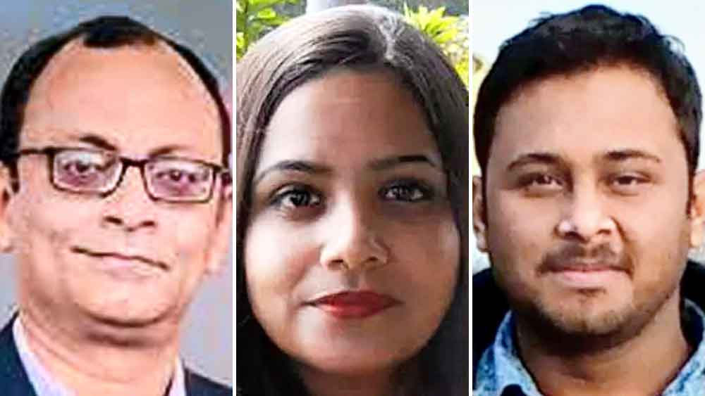 রজত মজুমদার, ত্রিস্রোতা চৌধুরী, প্রিয়দর্শী চৌধুরী