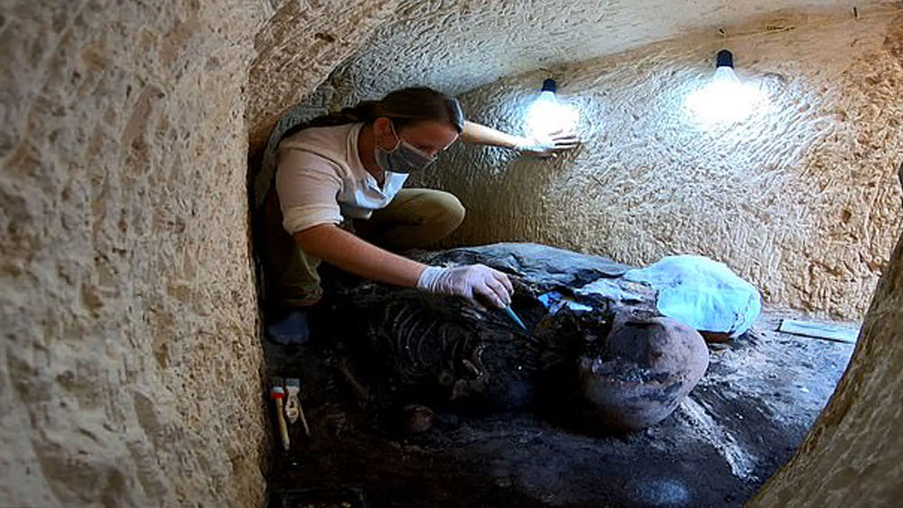 এর আগে, তাপোসিরিস মাগনা থেকেই গত বছর জুলাই মাসে সোনায় মোড়া বেশ কিছু মমি উদ্ধার হয়। ক্লিয়োপেট্রার আমলেই সেগুলি সমাধিস্থ করা হয়েছিল বলে ধারণা প্রত্নতত্ত্ববিদদের। শুধু তাই নয়, ওই মমিগুলির মধ্যে দুই ব্যক্তি তৎকালীন মিশর সমাজের বিশিষ্ট ব্যক্তি ছিলেন এমনকি রানির সঙ্গেও তাঁদের ওঠাবসা ছিল বলে ধারণা তাঁদের।