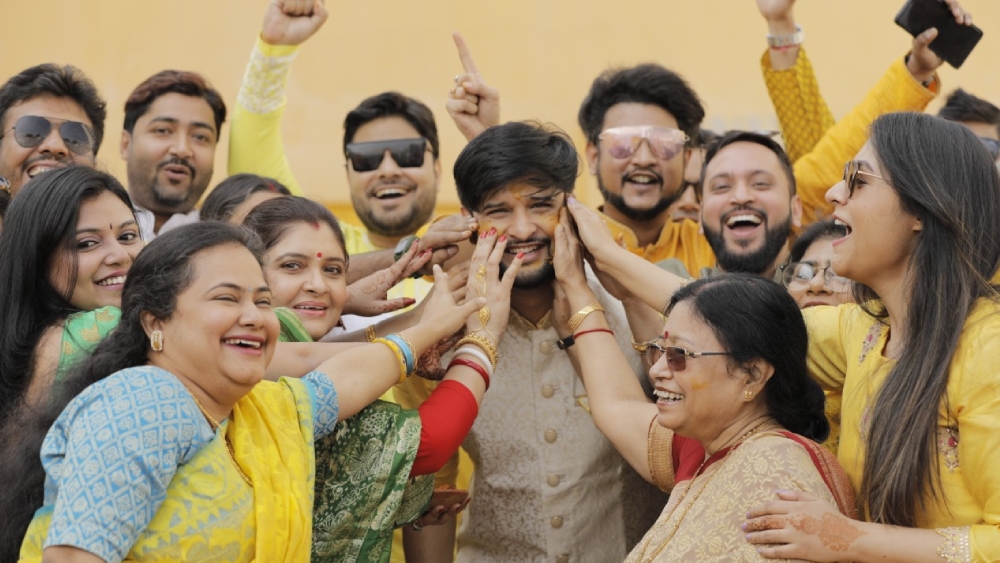 নীল ভট্টাচার্যর গায়ে হলুদের অনুষ্ঠান।