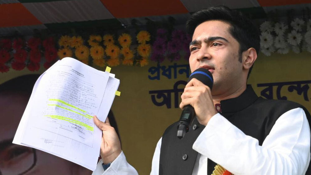 সরাসরি: শুধু অকৃতদার নন, অকৃতজ্ঞও, কাঁথির সভায় শুভেন্দুকে তোপ অভিষেকের