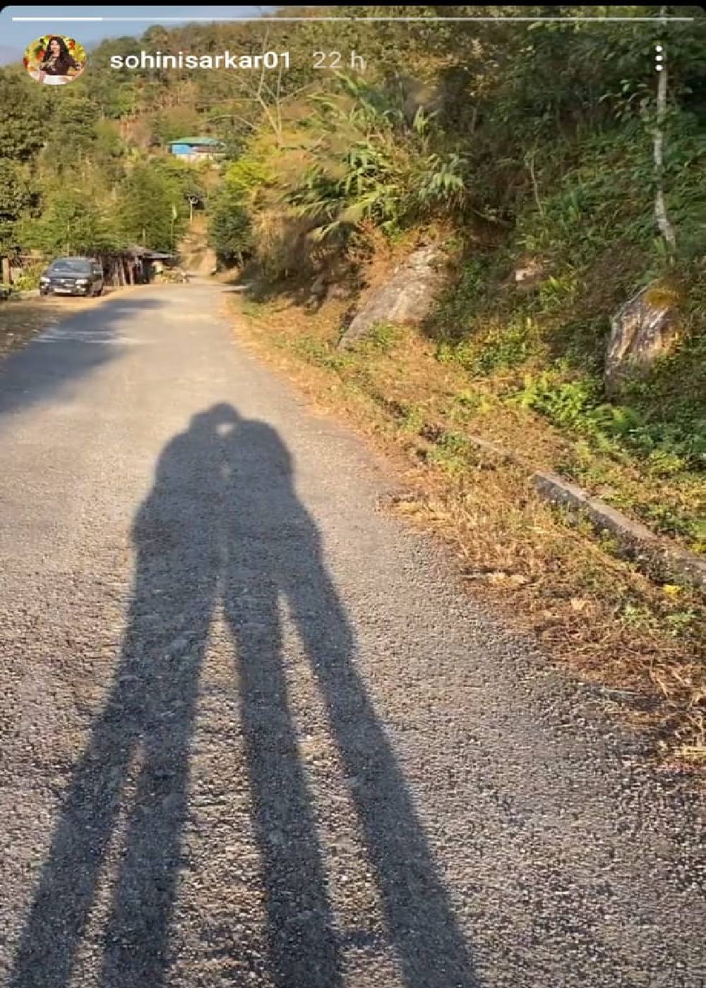 সোহিনীর ইনস্টাগ্রাম স্টোরি। 