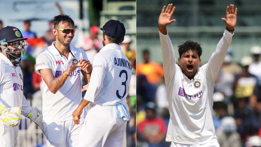 এই ম্যাচে কুলদীপের সংগ্রহ মাত্র ২ উইকেট। তবে টেস্টে অভিষেককারী অক্ষরকে যোগ্য সঙ্গত দিয়েছেন তিনি। কম যান না অক্ষরও। টেস্টে অভিষেক করলেও এক বারের জন্যই তা বুঝতে দেননি। রুটদের পরাস্ত করে প্রথম ইনিংসে নেন ২ উইকেট। পরের ইনিংসে একেবারে ৫ উইকেটের গৌরব। ফলে অভিষেকেই চমকে দিয়েছেন অক্ষর।