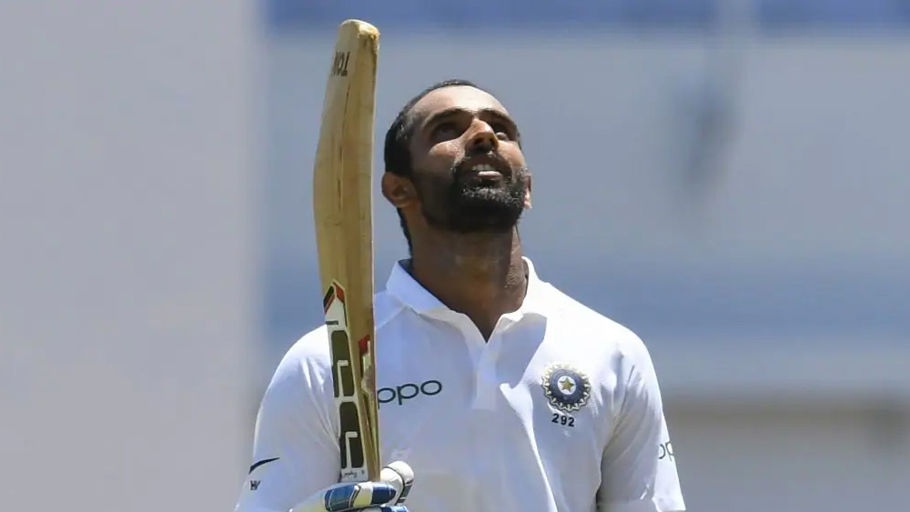 ভারতীয় ব্যাটসম্যানদের মধ্যে অবিক্রিত রইলেন হনুমা বিহারী।