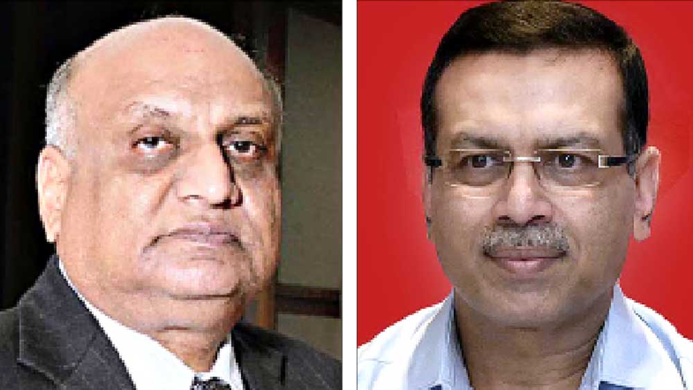 কর্ণধার: এসসি ইস্টবেঙ্গলের মালিক হরিমোহন বাঙুর ও (ডান দিকে) এটিকে মোহনবাগানের মালিক সঞ্জীব গোয়েন্কা। মালিক বদলের সঙ্গে সঙ্গে ক্লাবের নামেও জুড়েছে নতুন উপসর্গ।