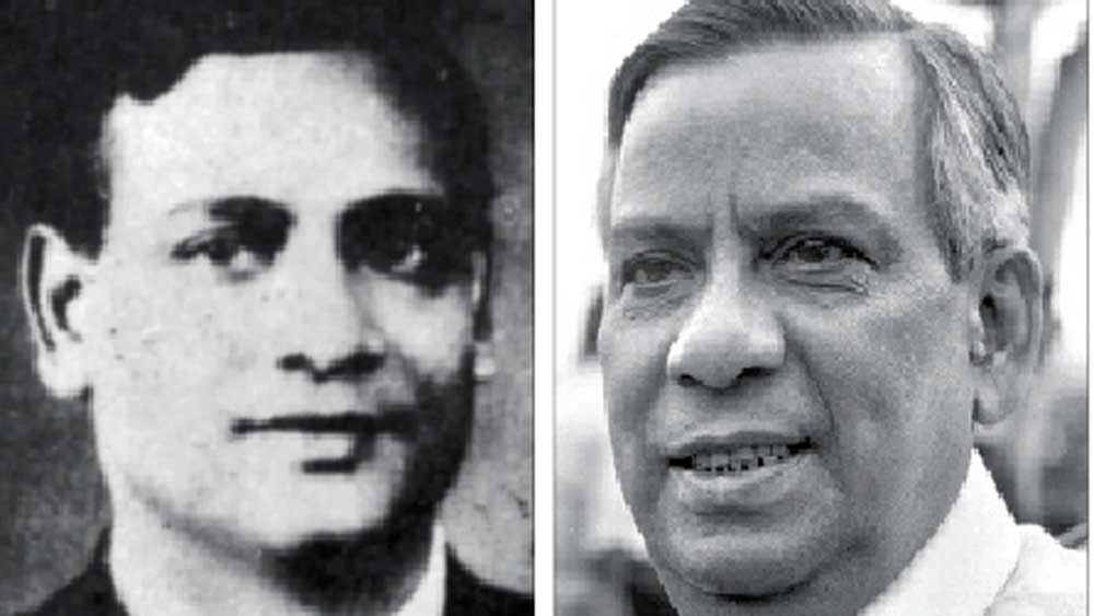 প্রবাদপ্রতিম: জ্যোতিষচন্দ্র গুহ (ইস্টবেঙ্গল) ও ধীরেন দে (মোহনবাগান)।