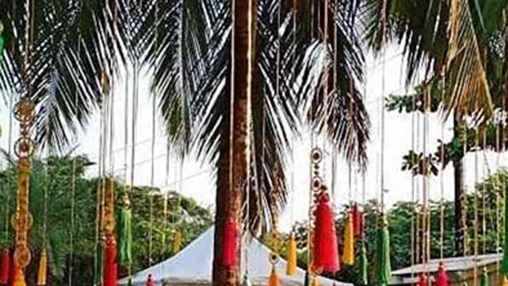 বিয়ের আগের দিন থেকেই ‘দ্য ম্যানসন হাউস’ অতিথিতে ভরে যায়। রিসর্টের ভিতরে পাপারাৎজিতদের কোনও অনুমতি ছিল না।