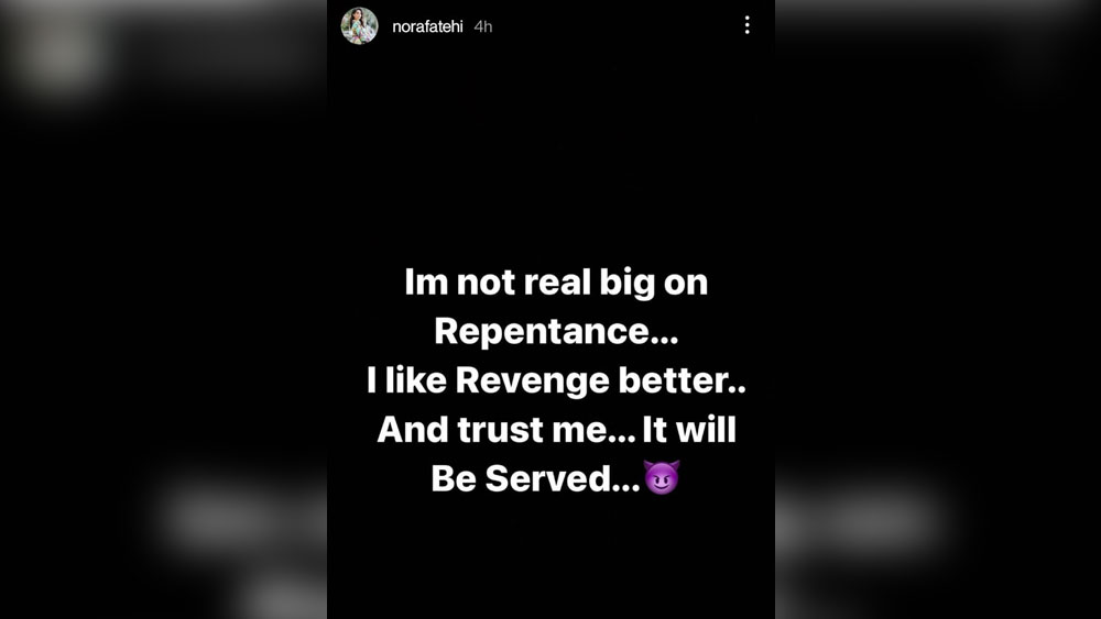 নোরার ইনস্টাগ্রাম স্টোরি।