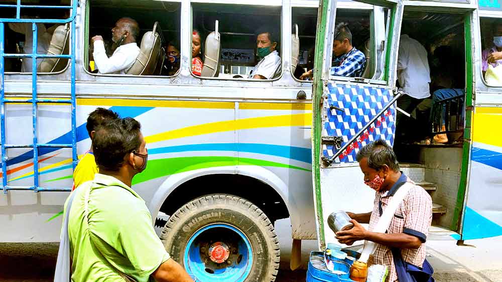 reopening of bus service is light of hope for vendors