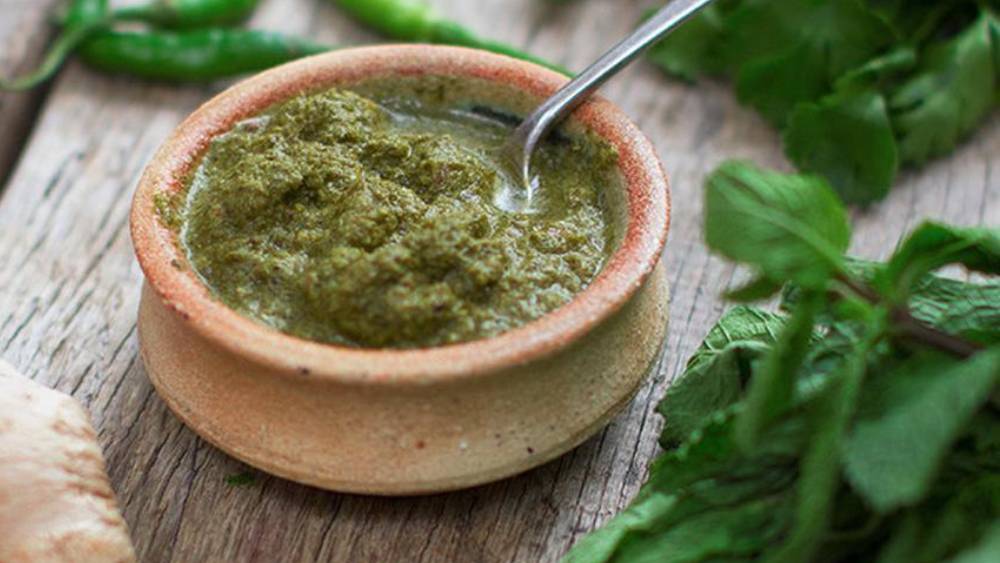 ধনেপাতা ও পুদিনার চাটনি