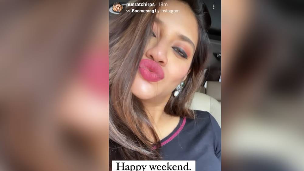 নুসরতের ইনস্টাগ্রাম স্টোরি