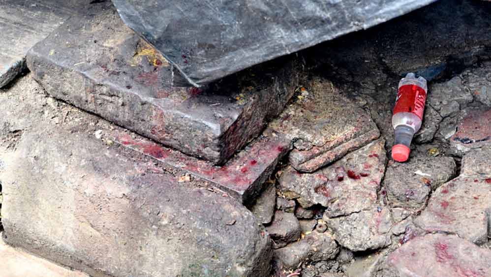 A young man murdered by an unknown person 