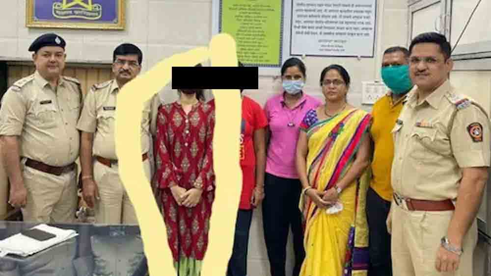 উদ্ধার হওয়া কিশোরী। ছবি: সংগৃহীত।