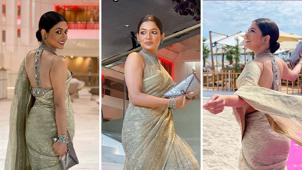 কান চলচ্চিত্র উৎসবে ডিজাইনার পোশাকের ভিড়ে এ বছর নজর কেড়েছিল একটি ঢাকাই জামদানি শাড়ি। শাড়িটি পরেছিলেন বাংলাদেশের অভিনেত্রী আজমেরি হক বাঁধন। 