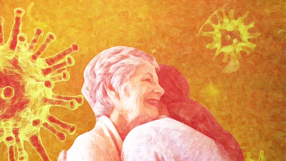 Covid positive woman hugs daughter in law, infect her dgtlv