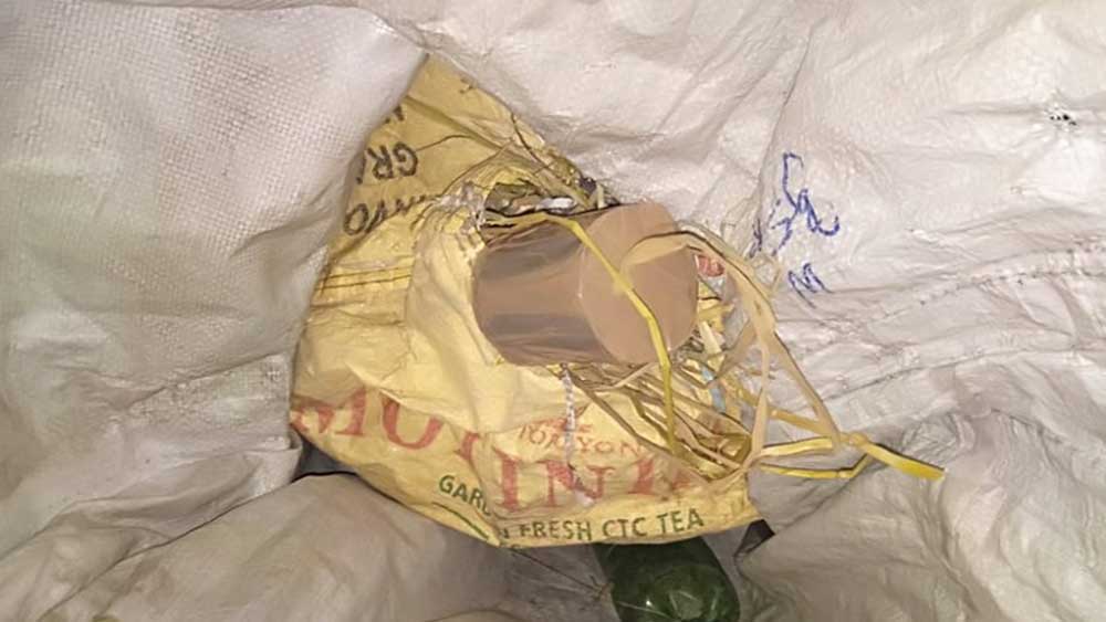 উদ্ধার হওয়া বোমা। 