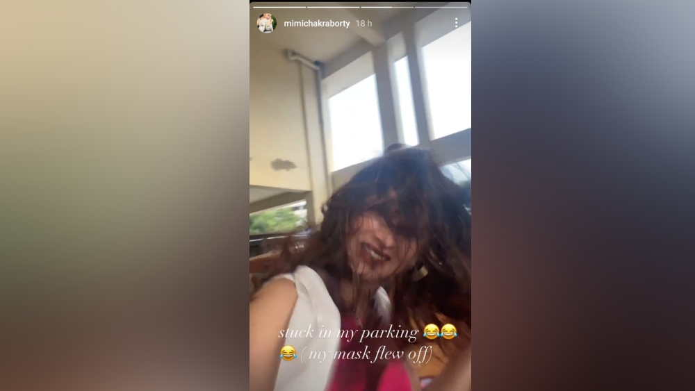 মিমির ইনস্টাগ্রাম স্টোরি।