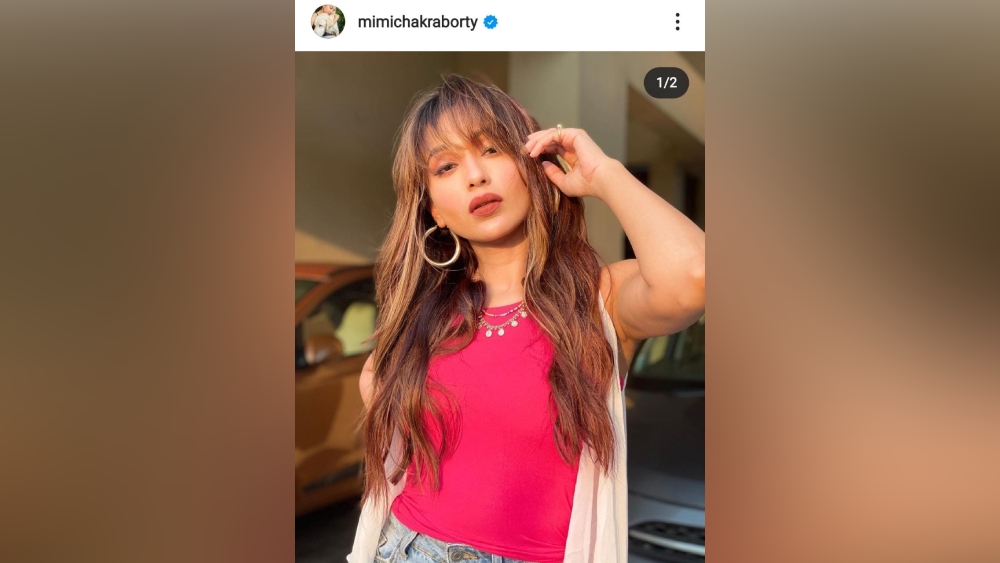 নতুন রূপে মিমি।