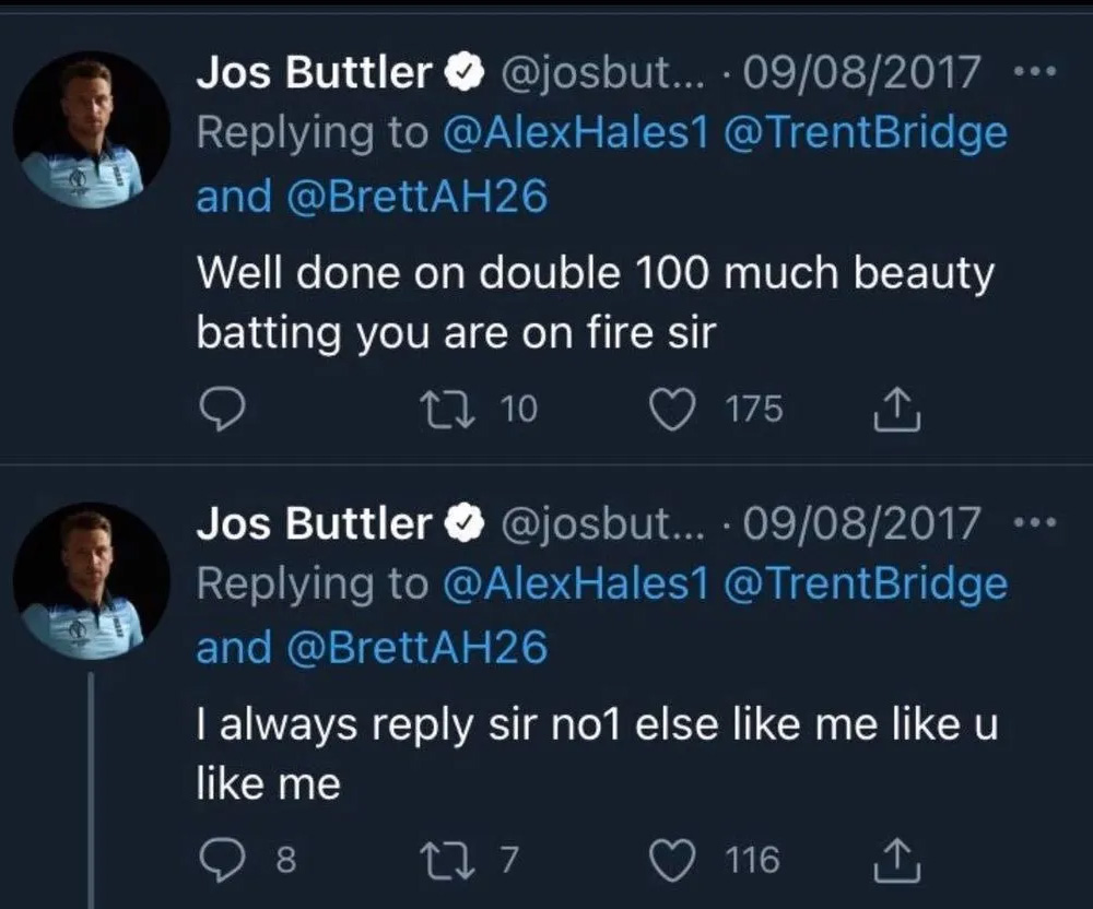 বাটলারের সেই টুইট।