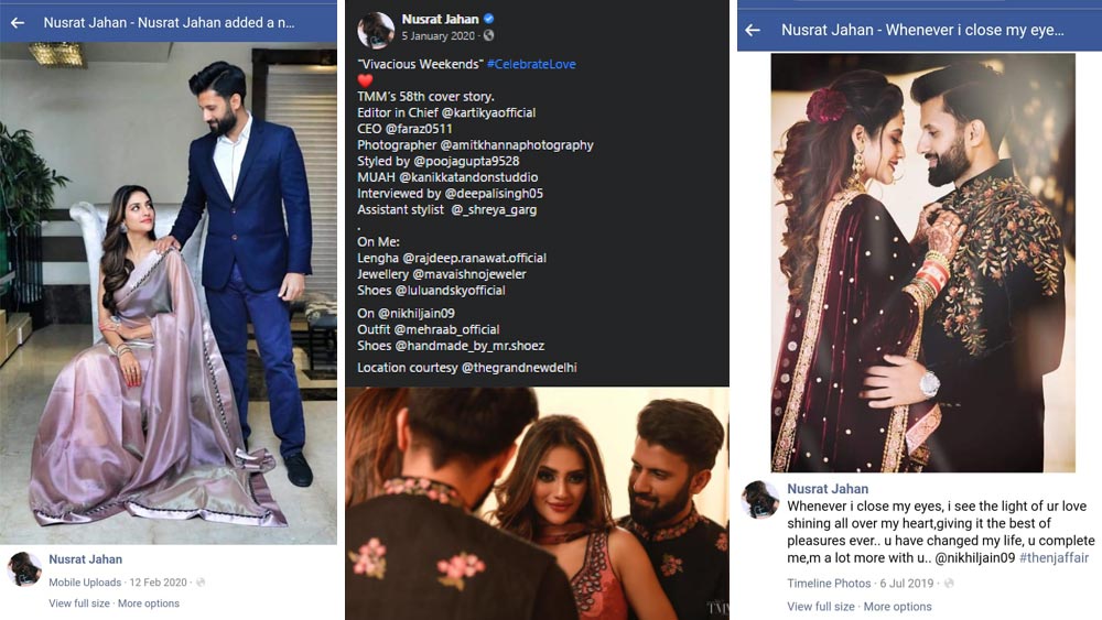 নুসরতের ফেসবুকে নিখিলের ছবি ভর্তি