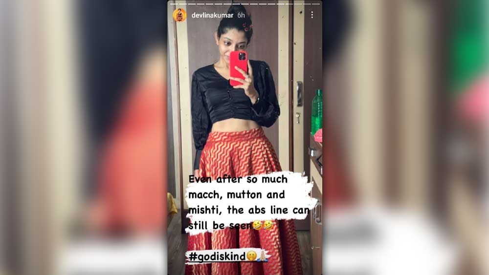 দেবলীনার ইনস্টাগ্রাম স্টোরি