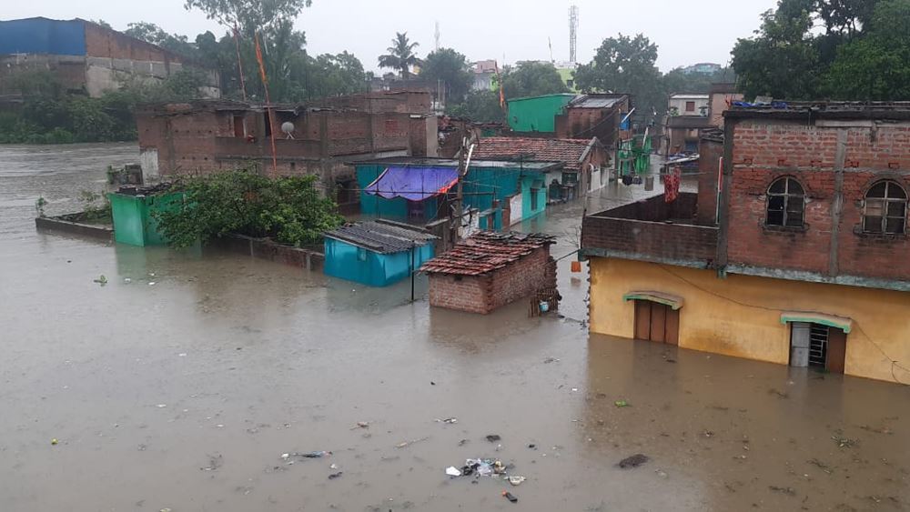 Large area of Asansol industrial area is water logged for heavy rain dgtld